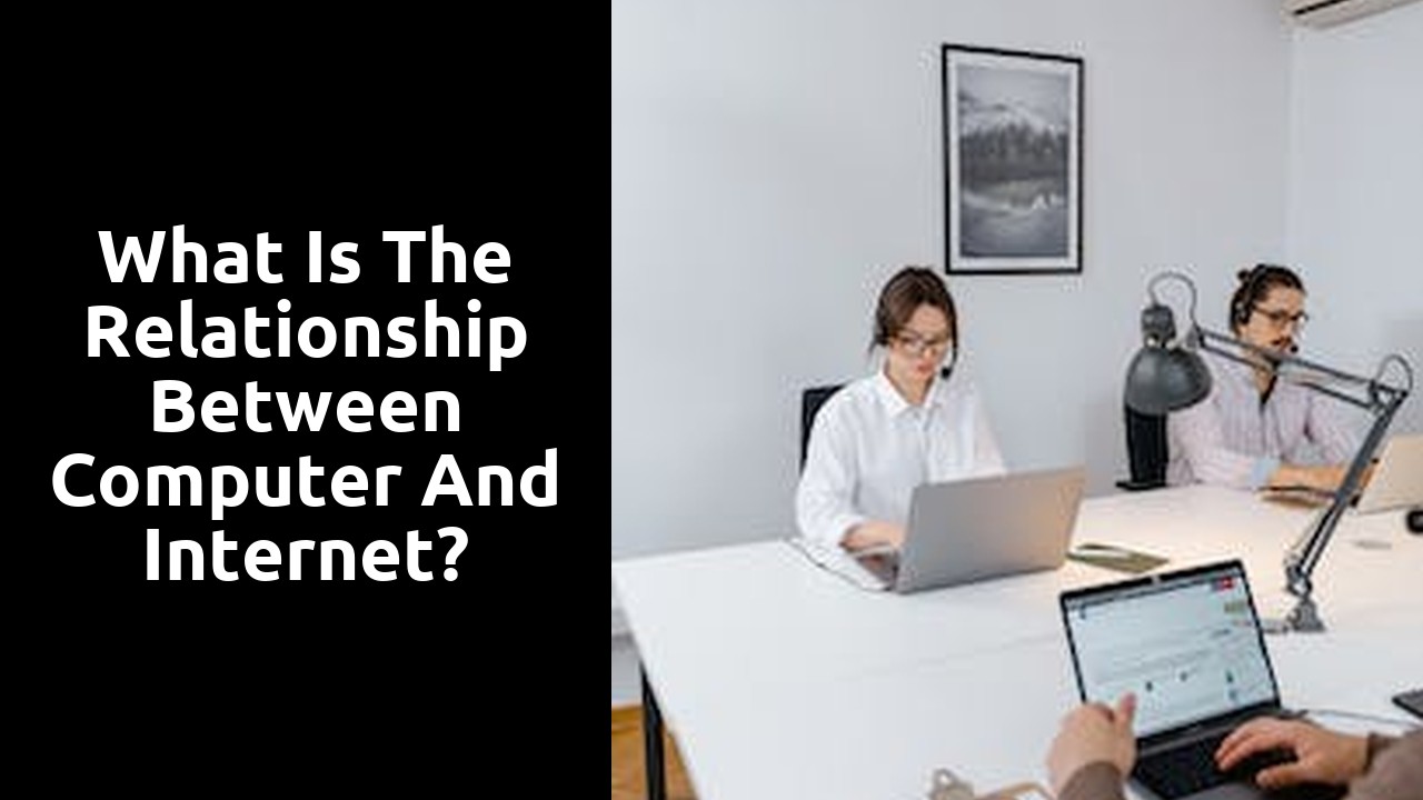 What is the relationship between computer and internet?